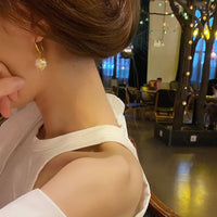 Pearl & Freshwater Pearl Hook Earrings (Copper Hook)