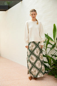 The Dreamer Label -  Daisy Knit Sweater White