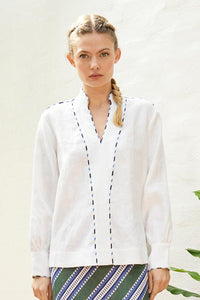 Dreamer Label -  Sky Linen Blouse