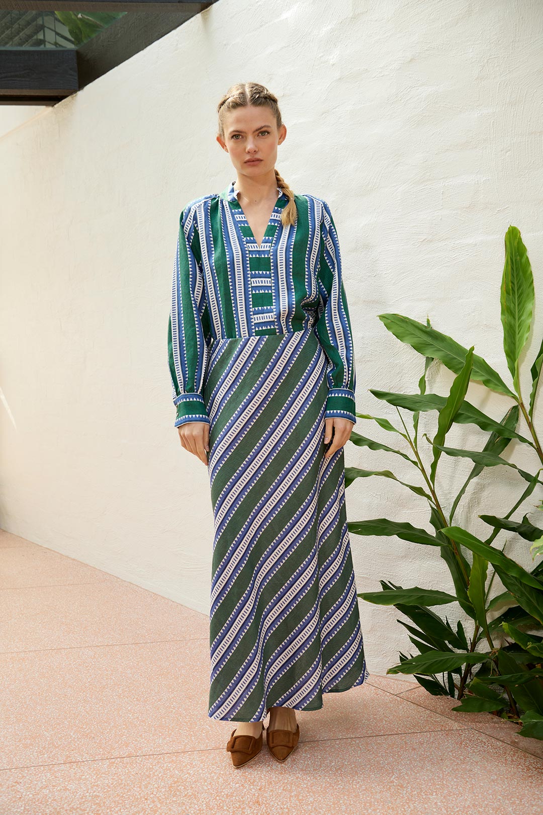 The Dreamer Label - Sun Blouse in Green