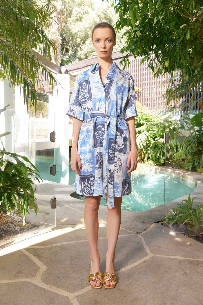 The Dreamer Label - Kiara Botanical Dress Denim