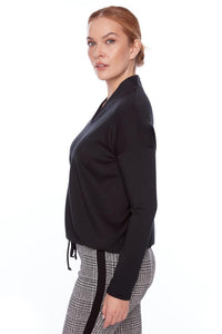 UP - Butter V-Neck Draw String Top