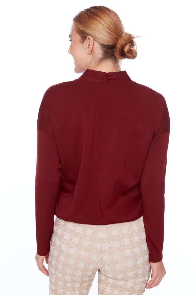 UP - Butter V-Neck Draw String Top