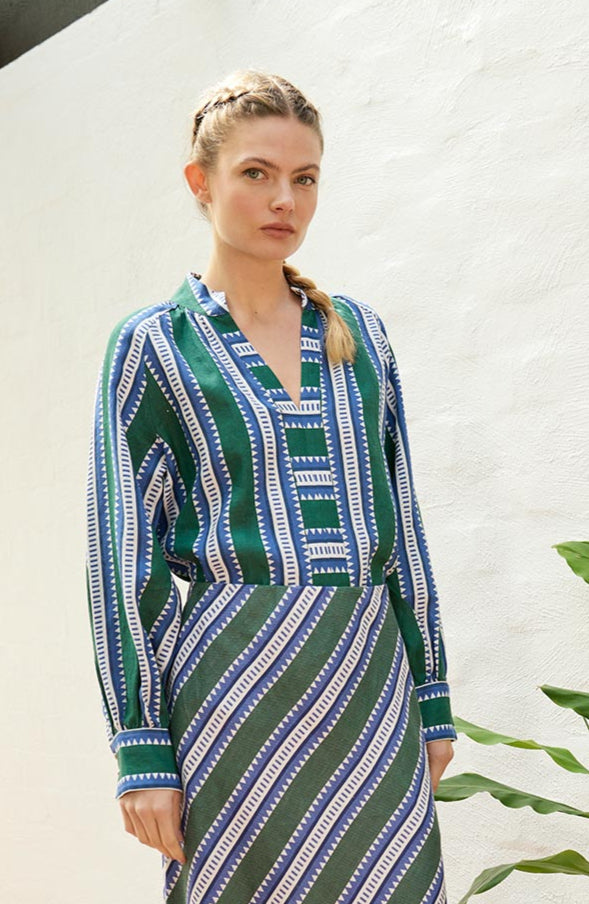 The Dreamer Label - Sun Blouse in Green
