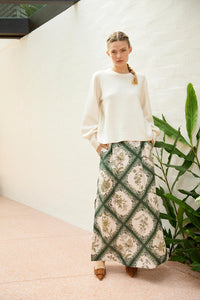 The Dreamer Label -  Daisy Knit Sweater White