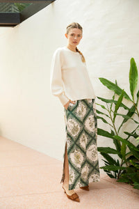 The Dreamer Label -  Daisy Knit Sweater White