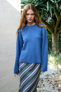 The Dreamer Label - Solar Flair Knit Sweater Blue
