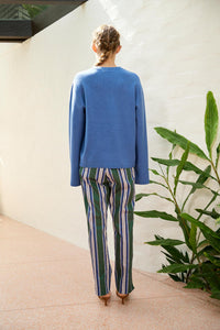 The Dreamer Label - Solar Flair Knit Sweater Blue