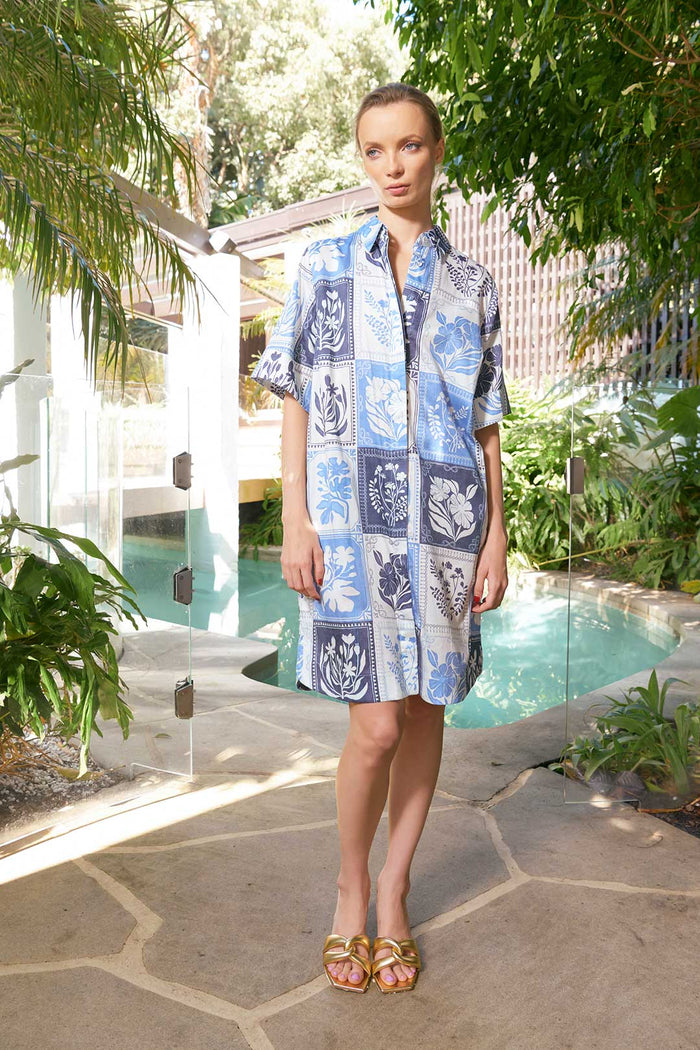 The Dreamer Label - Kiara Botanical Dress Denim