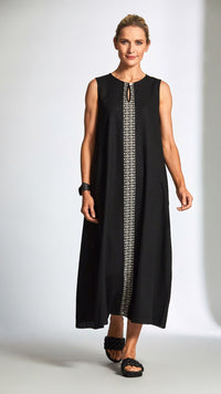 Peruzzi - Contrast Linen Dress