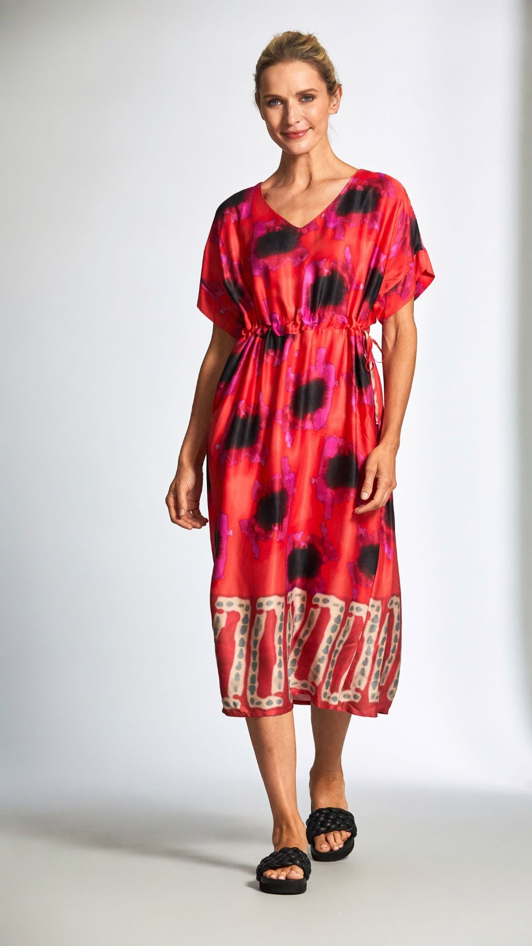 Peruzzi - Print Long Dress - Red