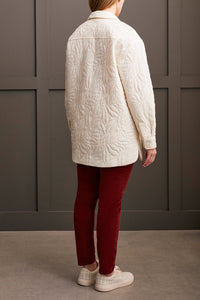 Tribal Quilted Shacket - Cream