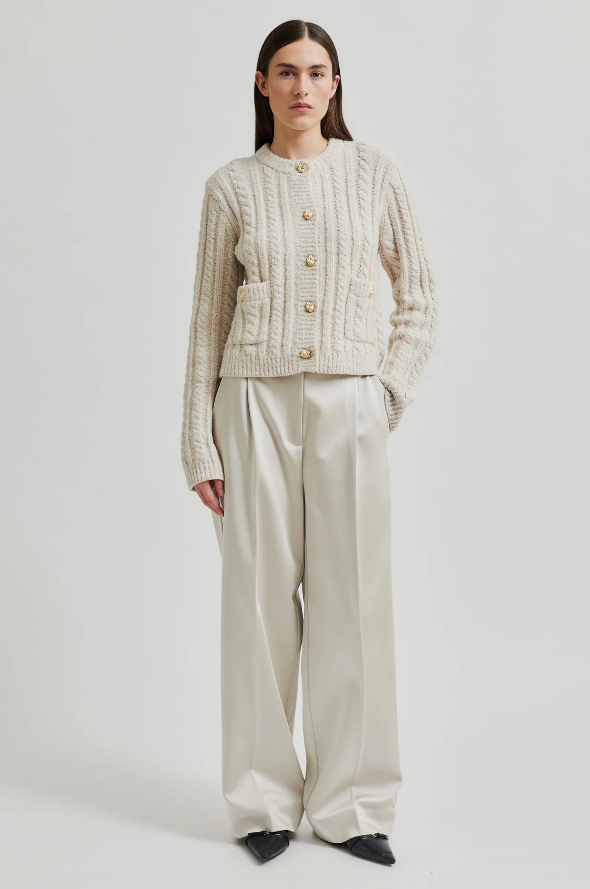 Second Female - Karolica Pumice stone Cardigan