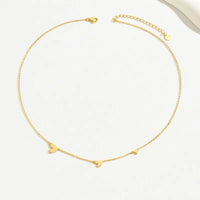 Heart Shape Necklace 925 Sterling Silver with 18K Gold Plating