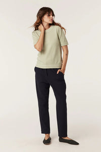 Cable - Cashwool Crew Tee - Pistachio Green