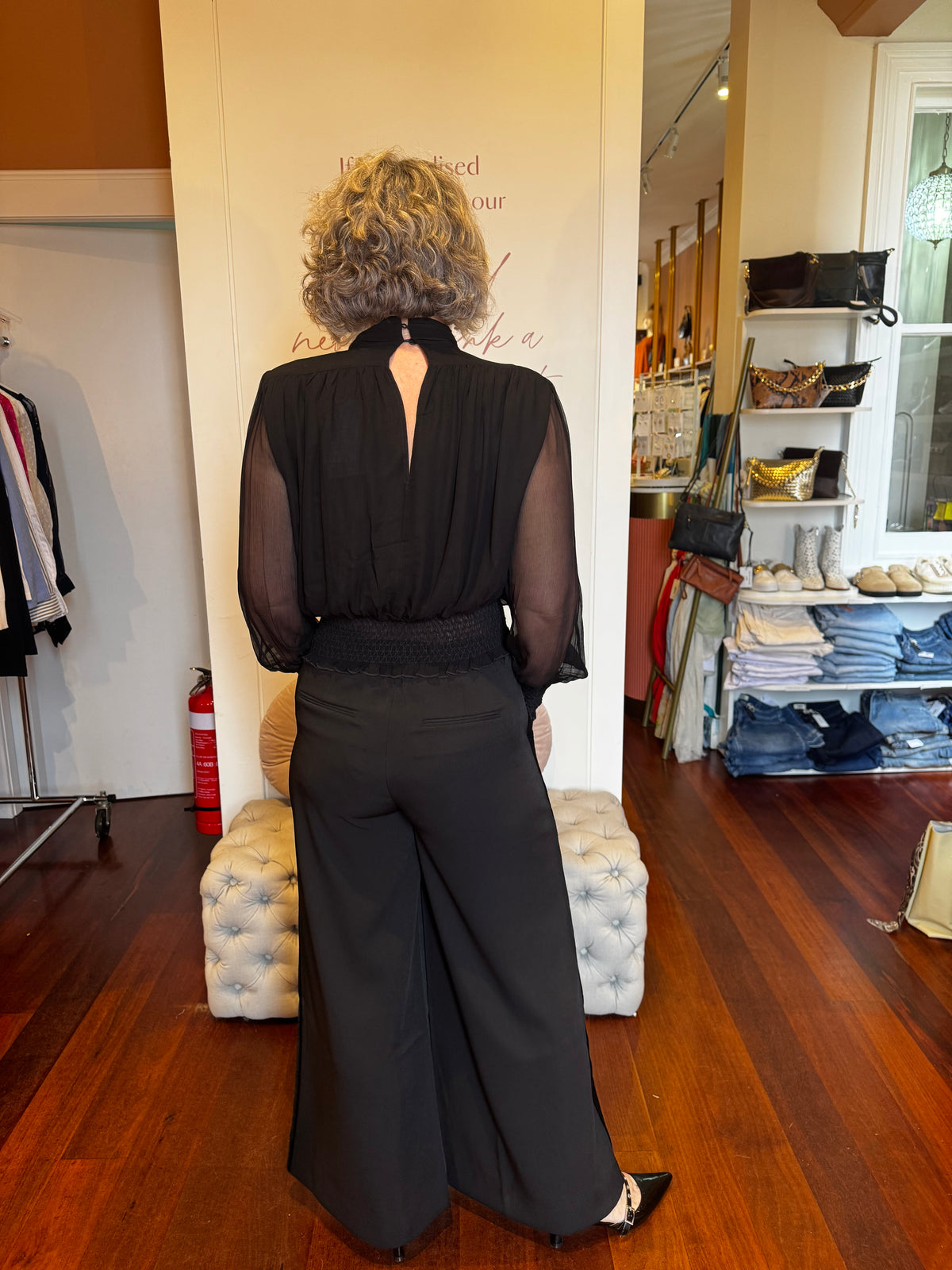 Joey the Label - Juliette Blouse - Sheer Black