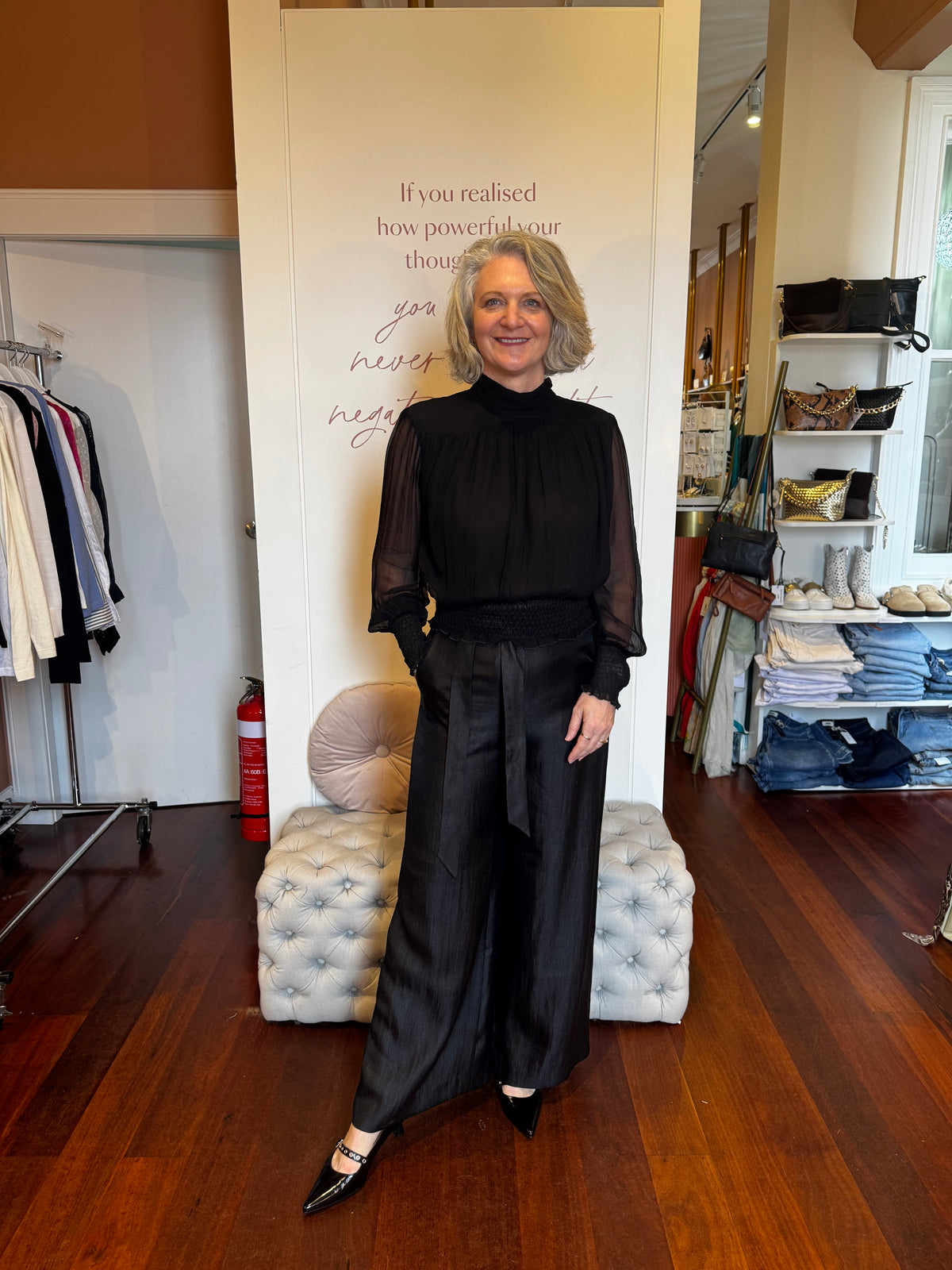 Joey the Label - Juliette Blouse - Sheer Black