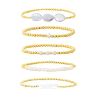 Plain Gold Beaded Bracelet