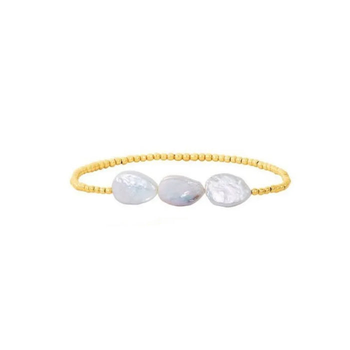 3 Large Fresh Water Pearl Bracelet