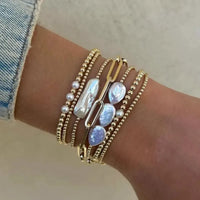 3 Large Fresh Water Pearl Bracelet