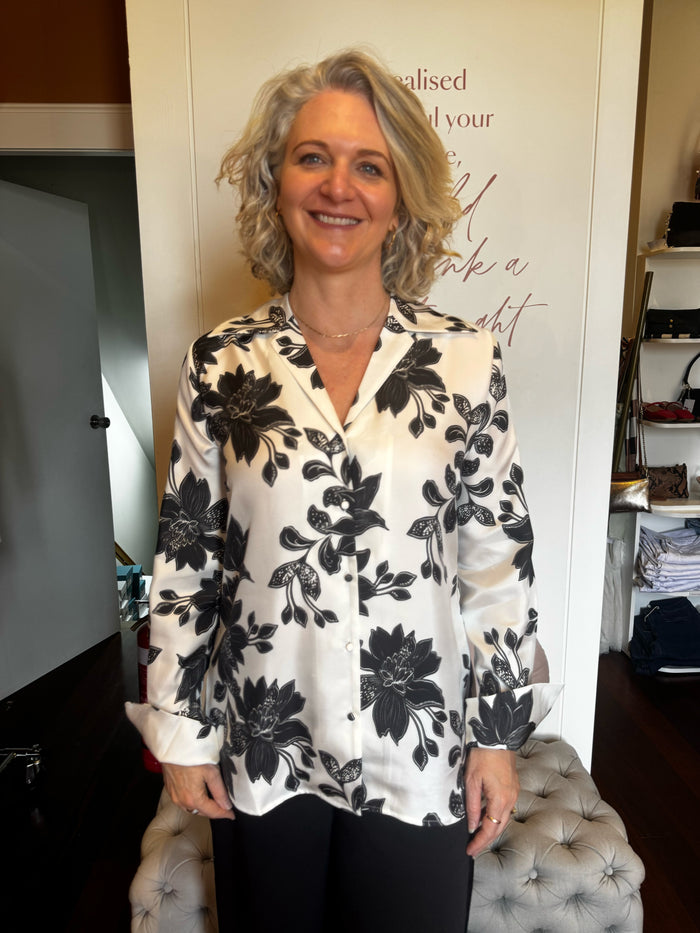 Alessandra - Classic Sabrina Silk Shirt