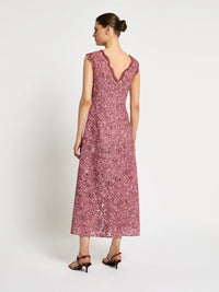 Moss & Spy Lily A-Line - Garnet Blush