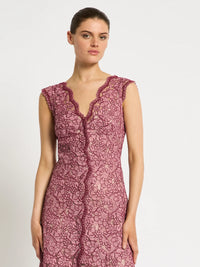 Moss & Spy Lily A-Line - Garnet Blush