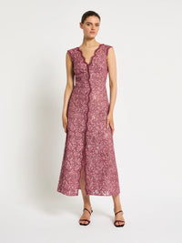Moss & Spy Lily A-Line - Garnet Blush