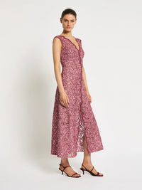 Moss & Spy Lily A-Line - Garnet Blush
