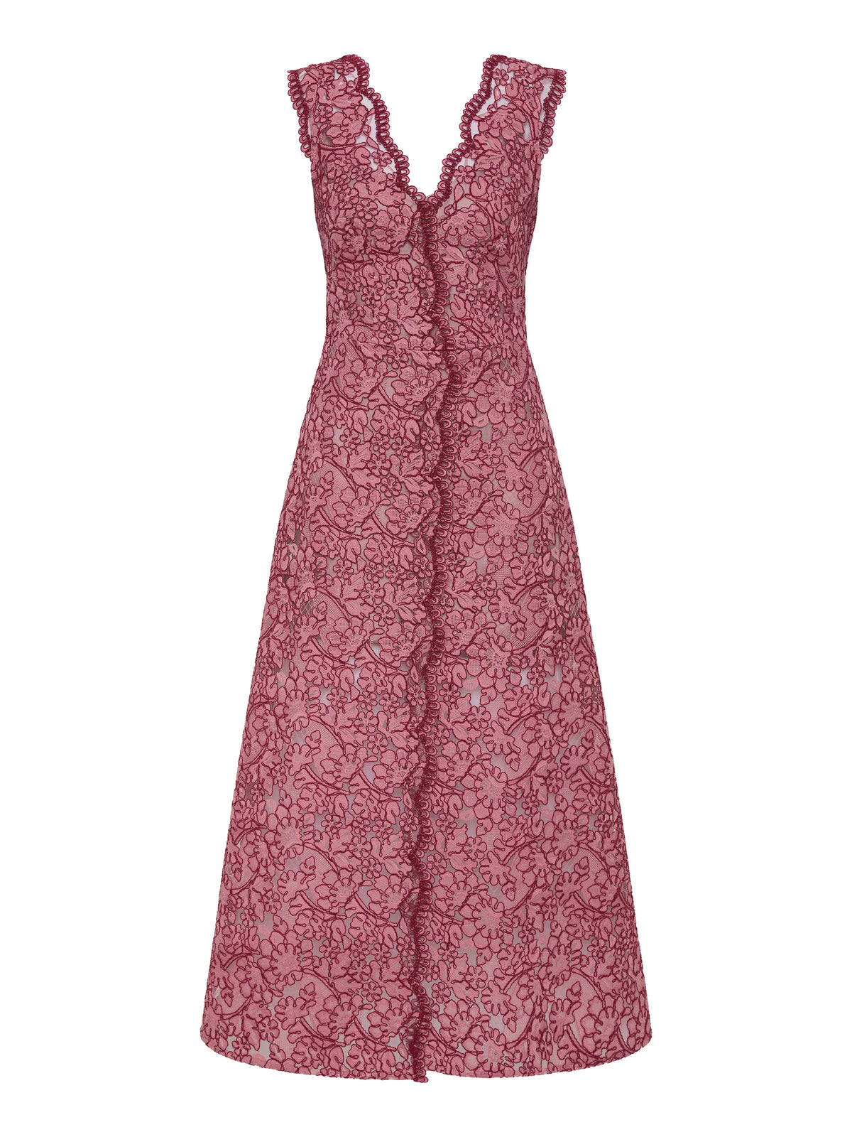 Moss & Spy Lily A-Line - Garnet Blush