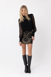 Joey the Label - Juliette Blouse - Sheer Black