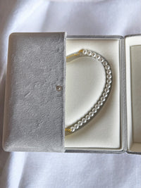 Pearl Beaded Necklace 925 silver & 18k Gold