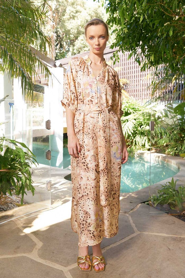 The Dreamer Label - Taylor Cheetah Ankle CTN Dress