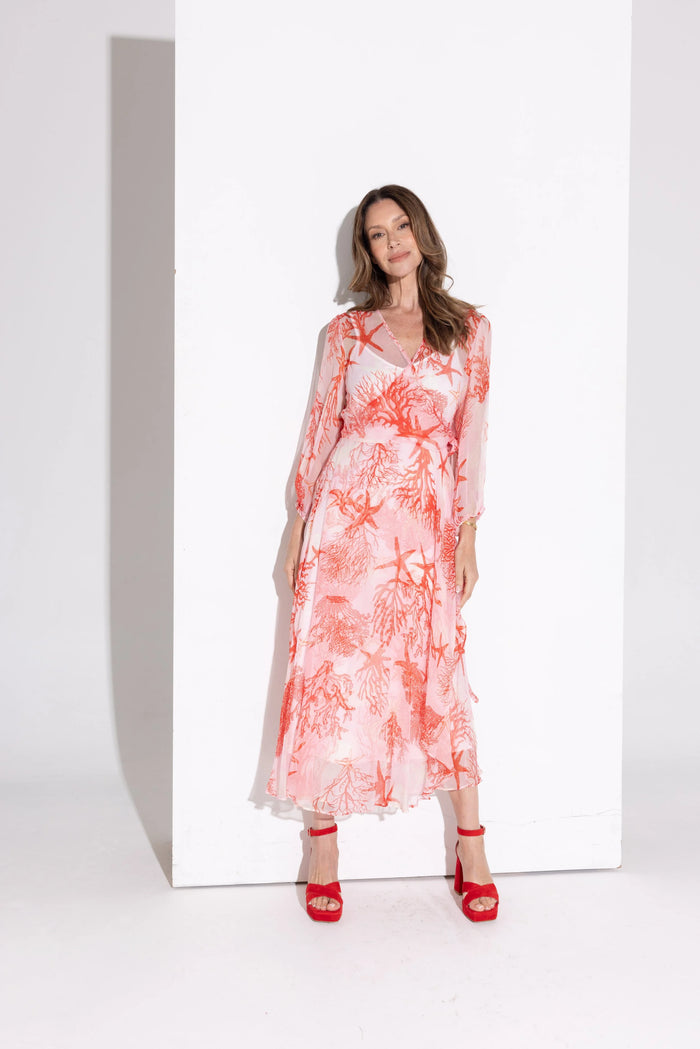 Kamare - Annika Silk Dress - Coastal