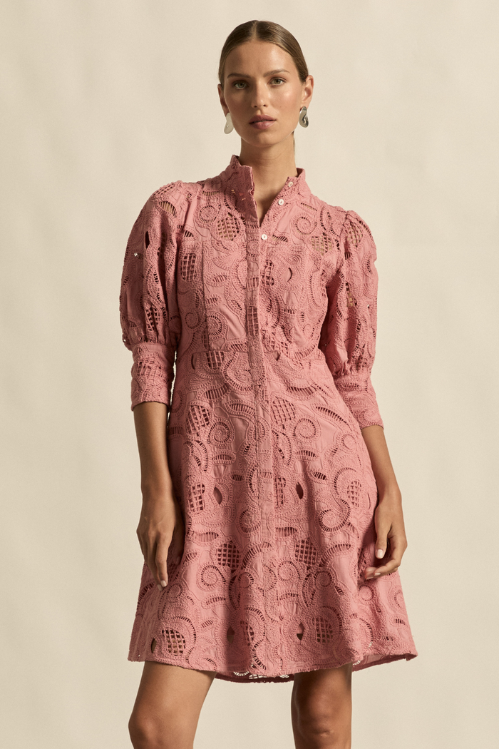 Zoe Kratzmann - Empirical Dress - Vintage Bloom Pink Lace