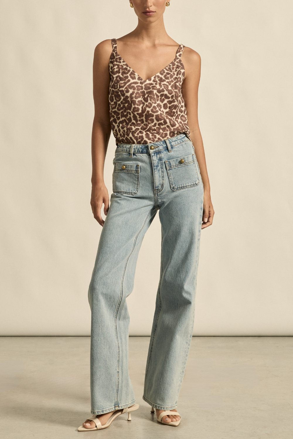 Zoe Kratzmann - Memo Top - Ocelot Leopard Print