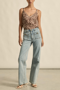 Zoe Kratzmann - Memo Top - Ocelot Leopard Print