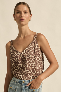 Zoe Kratzmann - Memo Top - Ocelot Leopard Print