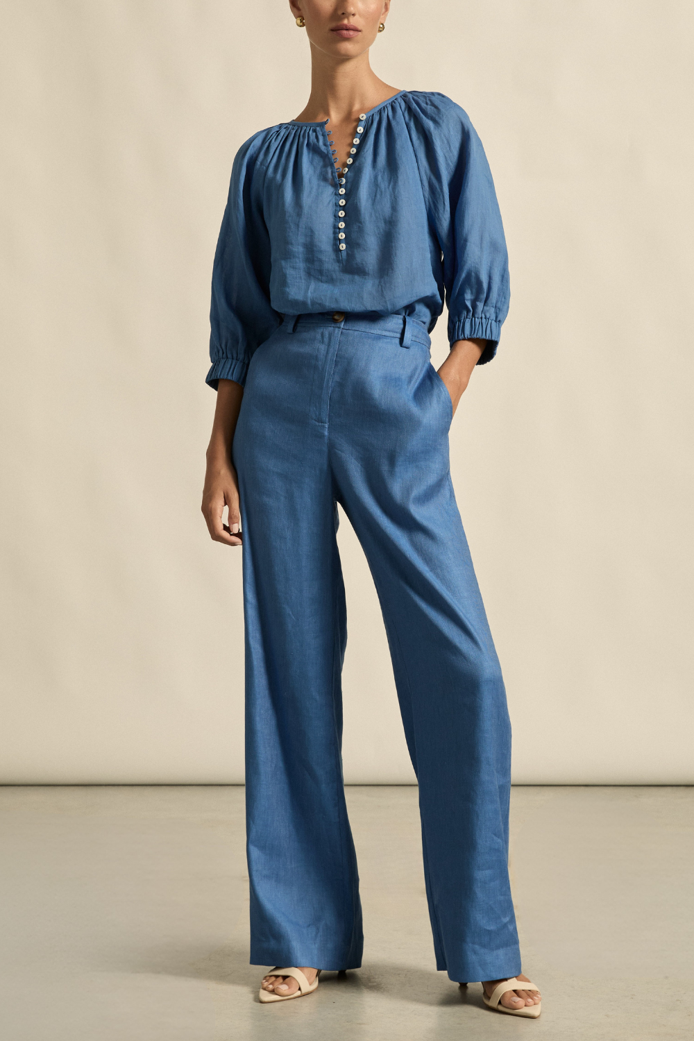 Zoe Kratzmann - Tranquil Top - Shoreline Blue