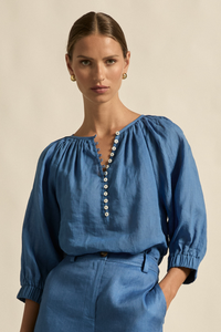 Zoe Kratzmann - Tranquil Top - Shoreline Blue