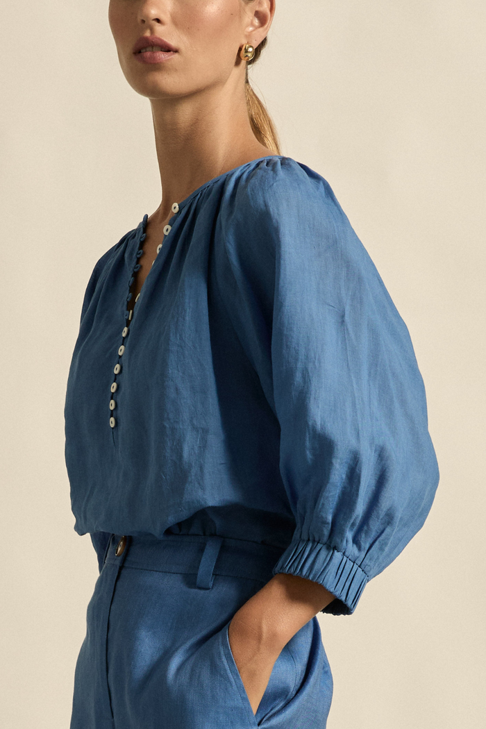 Zoe Kratzmann - Tranquil Top - Shoreline Blue