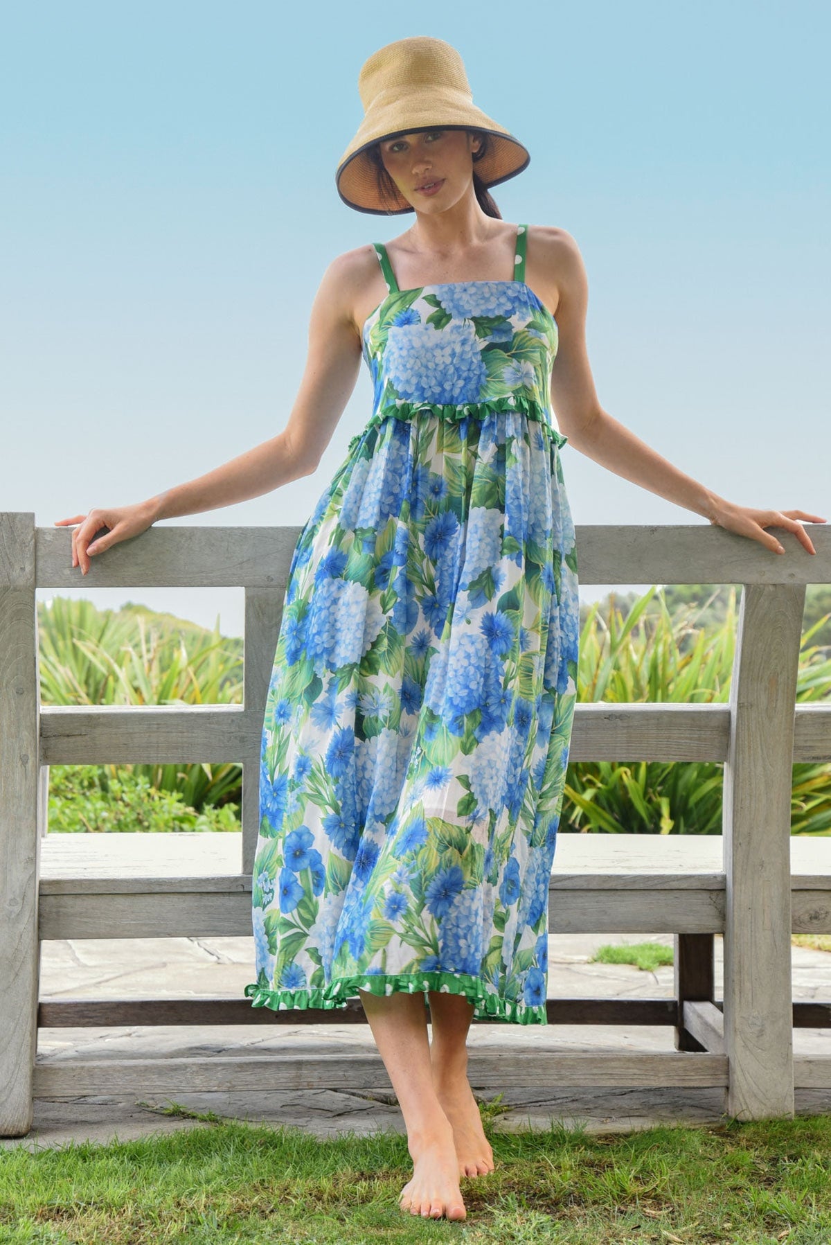 Curate On Deck Dress Hydrangea - front