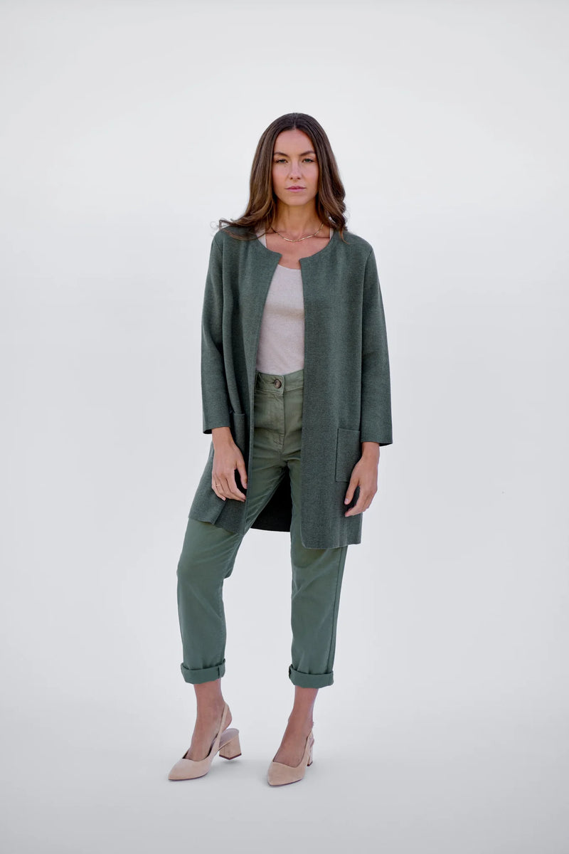 Maxted - Margot Cardigan in Army Green
