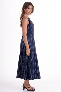 Wyatt Wylde - Orson Dress - Navy Spot