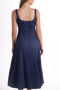 Wyatt Wylde - Orson Dress - Navy Spot