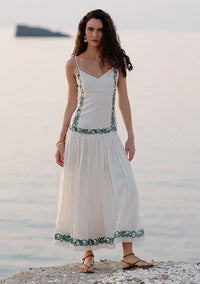 Mos the Label - Porto Embroidery Strappy Dress