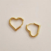 Heart Hoop Earrings