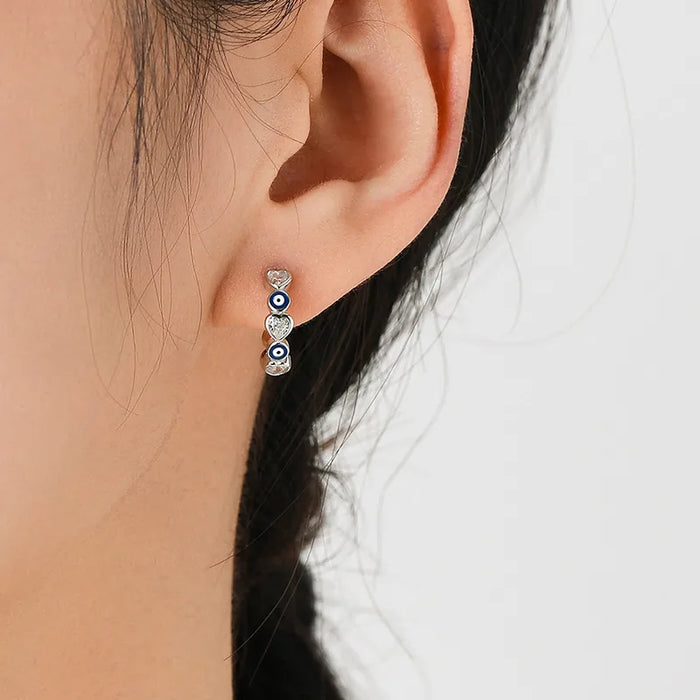 Devils Eye Hoop Earrings