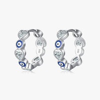 Devils Eye Hoop Earrings
