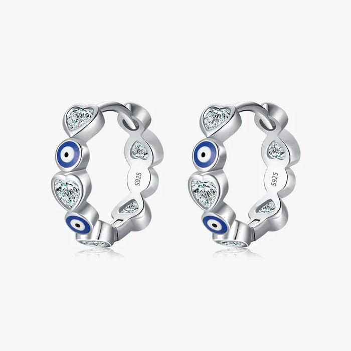 Devils Eye Hoop Earrings